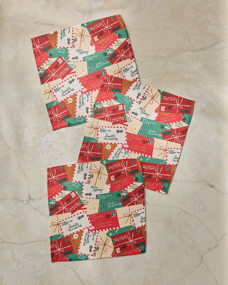 Merry Mail Dishcloth Set - Holiday 2026 - Pages & Parcels