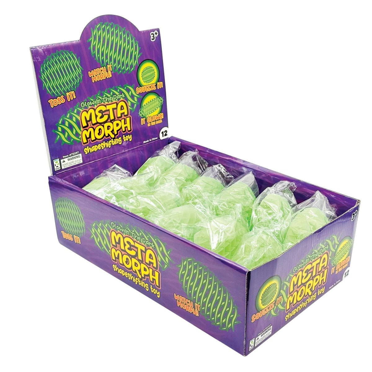 META MORPH SHAPE SHIFTING TOY GLOW IN THE DARK 12/DSP - Pages & Parcels
