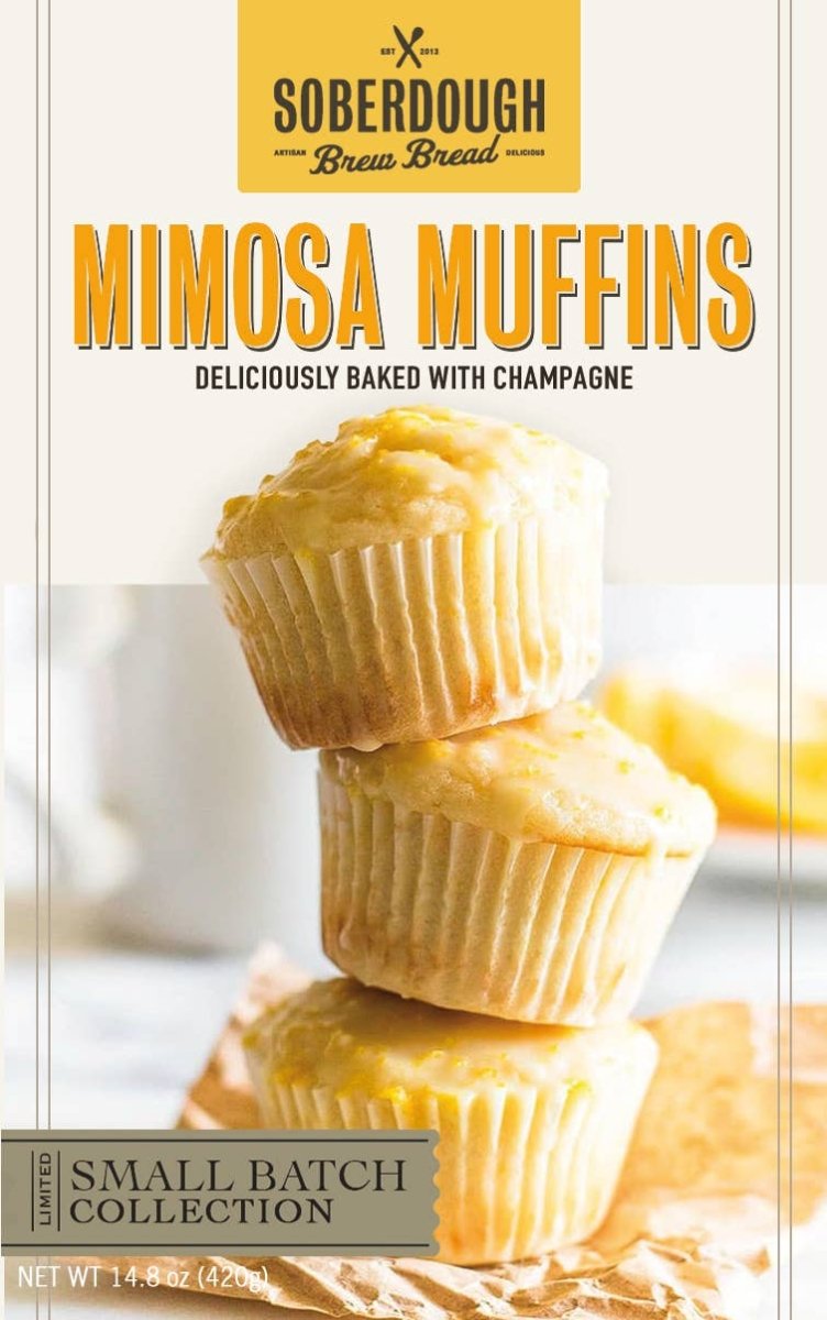 Package of Soberdough Mimosa Muffin mix
