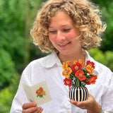 Mini French Poppies (10 Pop - up Greeting Cards) - Pages & Parcels