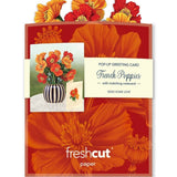 Mini French Poppies (10 Pop - up Greeting Cards) - Pages & Parcels