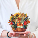 Mini Golden Harvest (10 Mini Pop - up Greeting Cards) - Pages & Parcels