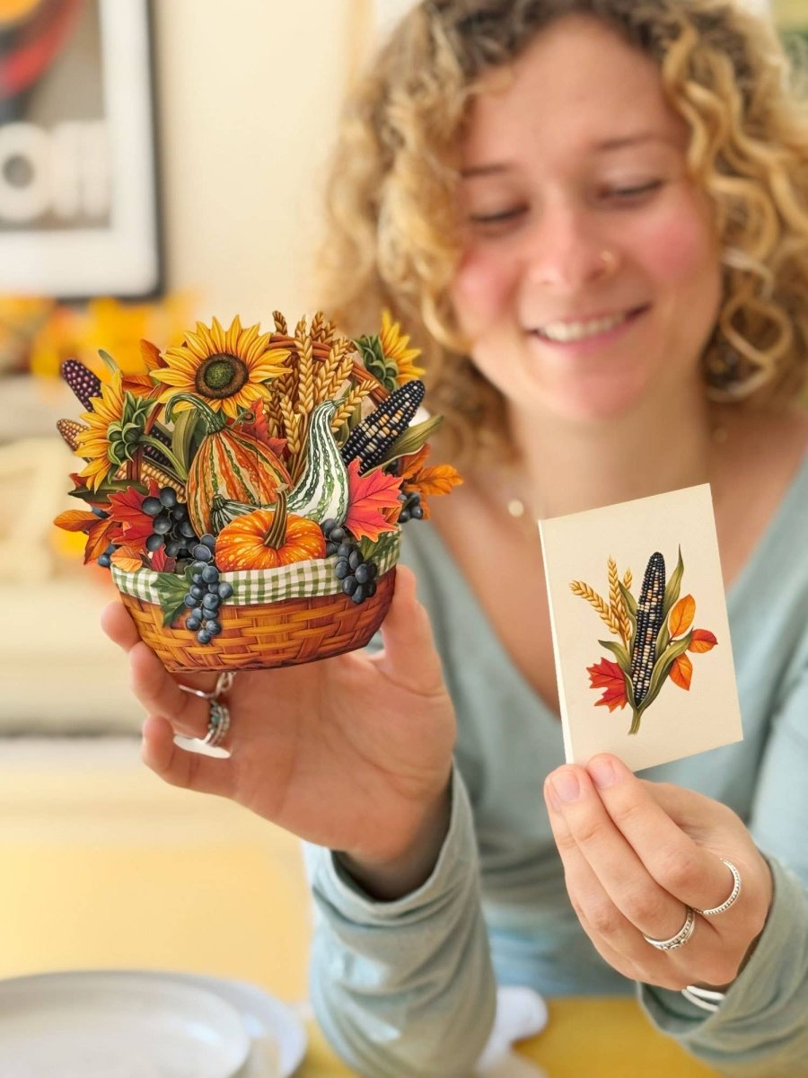 Mini Golden Harvest (10 Mini Pop - up Greeting Cards) - Pages & Parcels
