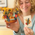 Mini Golden Harvest (10 Mini Pop - up Greeting Cards) - Pages & Parcels
