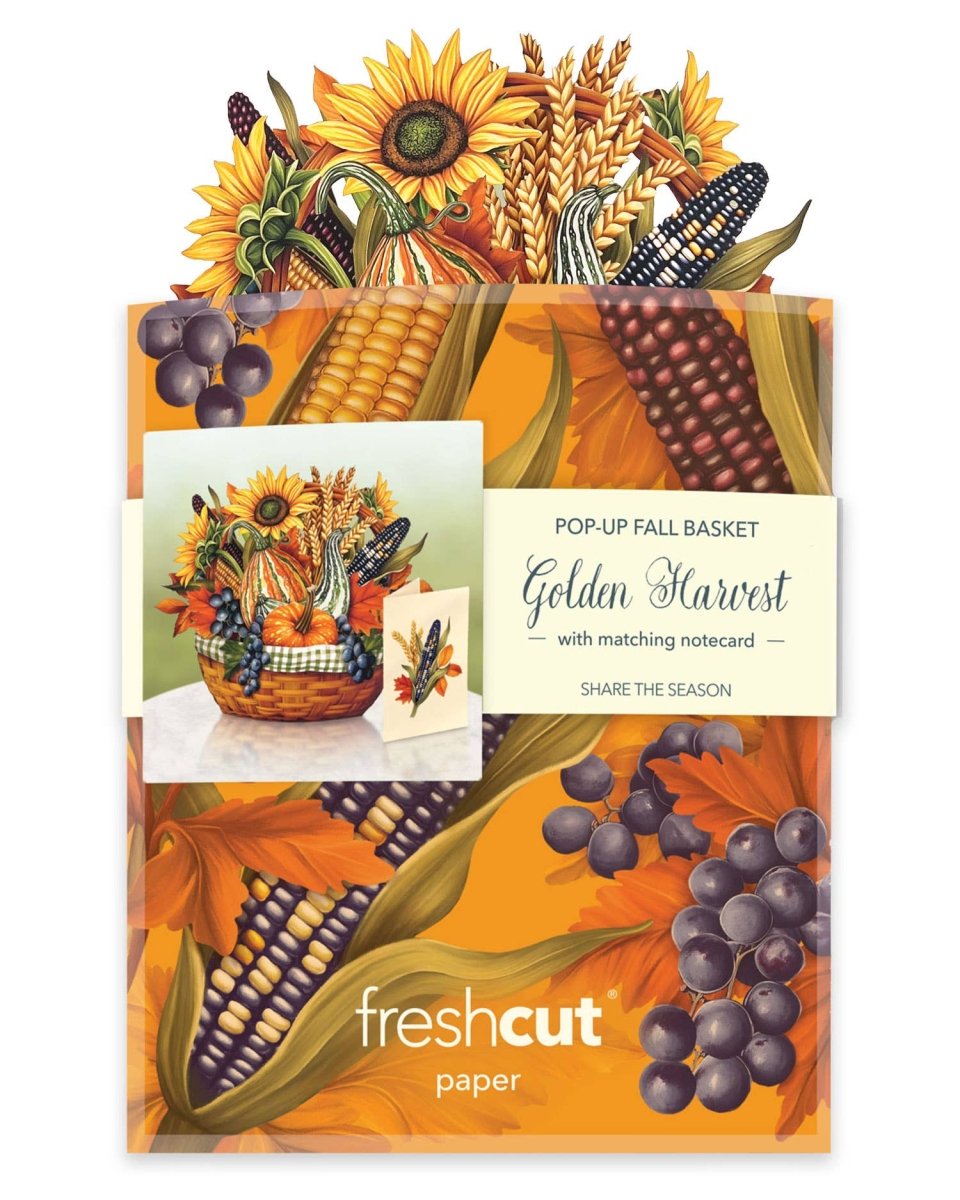 Mini Golden Harvest (10 Mini Pop - up Greeting Cards) - Pages & Parcels