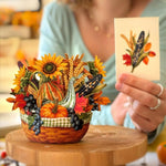 Mini Golden Harvest (10 Mini Pop - up Greeting Cards) - Pages & Parcels