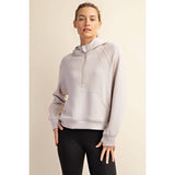 MODAL SCUBA QUARTER ZIP HODDIE JACKET | Rae Mode - Pages & Parcels