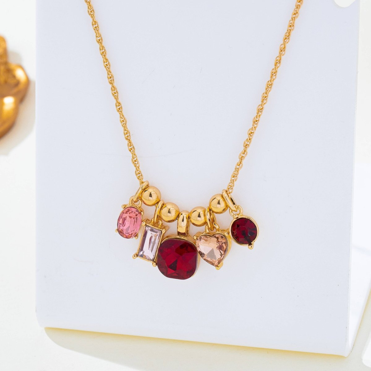 Multicolor Crystal Cluster Pendant Necklace - Pages & Parcels
