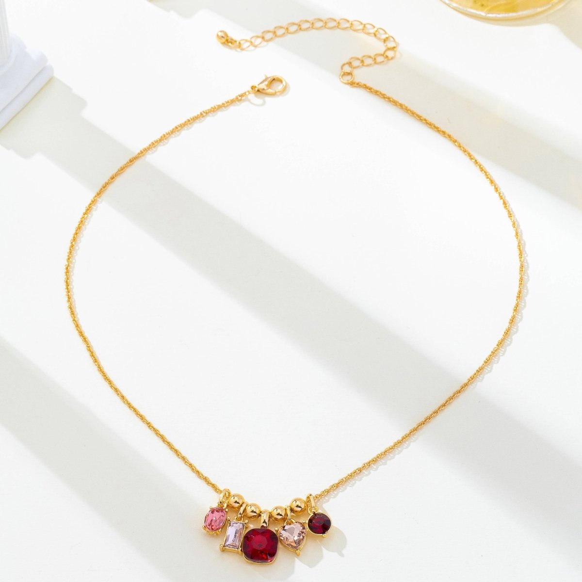 Multicolor Crystal Cluster Pendant Necklace - Pages & Parcels