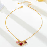 Multicolor Crystal Cluster Pendant Necklace - Pages & Parcels