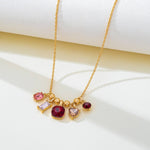 Multicolor Crystal Cluster Pendant Necklace - Pages & Parcels