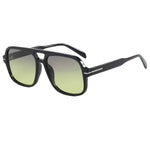 Oversized aviator sunglasses with a soft-cloth case