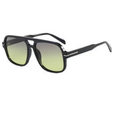 Oversized aviator sunglasses with a soft-cloth case