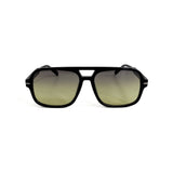 Oversized aviator sunglasses with a soft-cloth case