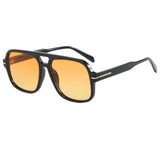 Oversized aviator sunglasses with a soft-cloth case