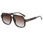 Oversized aviator sunglasses with a soft-cloth case