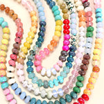 Natural Agate Glass Bead Necklace - Pages & Parcels