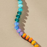 Natural Agate Glass Bead Necklace - Pages & Parcels