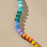 Natural Agate Glass Bead Necklace - Pages & Parcels