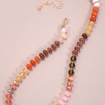 Natural Agate Glass Bead Necklace - Pages & Parcels