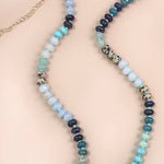 Natural Agate Glass Bead Necklace - Pages & Parcels