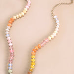 Natural Agate Glass Bead Necklace - Pages & Parcels