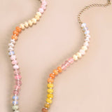 Natural Agate Glass Bead Necklace - Pages & Parcels