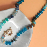 Natural Stone Charm Spring Clasp Necklace - Pages & Parcels