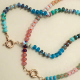 Natural Stone Charm Spring Clasp Necklace - Pages & Parcels