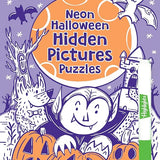 Neon Halloween Hidden Pictures Puzzles: Halloween Puzzle Book for Kids with Neon Hidden Pictures Scenes and Gel Marker, Perfect Halloween Gift and Travel Activity for Ages 69 (Highlights Fun to Go) cover image