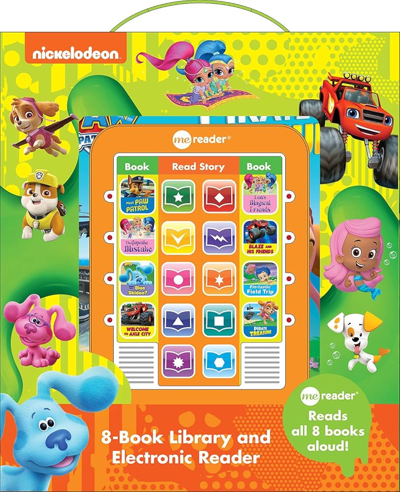 Nickelodeon Paw Patrol, Blue’s Clues, Bubble Guppies, and More! - Me Reader Electronic Reader 8-Book Library - PI Kids cover image