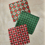 Noel Plaid Dishcloth Set - Holiday 2026 - Pages & Parcels