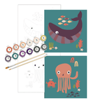 Ocean Animals Paint by Number Kit for Kids | Breathe People - Pages & Parcels