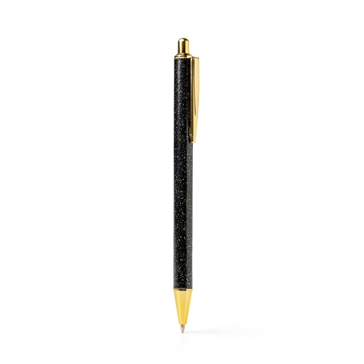 An Olivia Moss Glitter Bomb pen filled with floating glitter