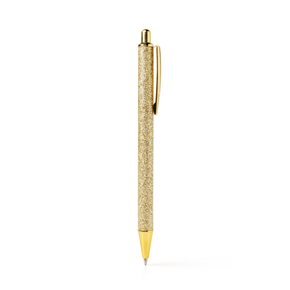 An Olivia Moss Glitter Bomb pen filled with floating glitter