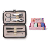 Olivia Moss Mani Pedi Ready manicure kit with nail tools in a travel case