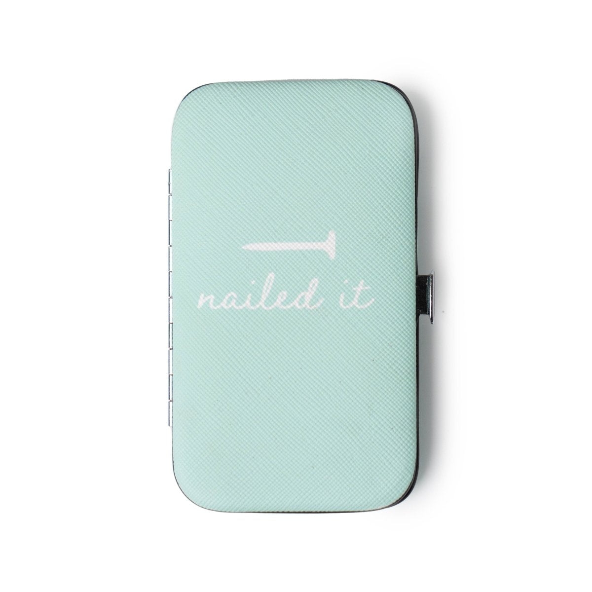 Olivia Moss Mani Pedi Ready manicure kit with nail tools in a travel case