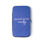 Olivia Moss Mani Pedi Ready manicure kit with nail tools in a travel case
