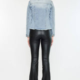 OPEN PACK FRAYED HEM TRUCKER JACKET | Kan Can - Pages & Parcels