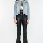 OPEN PACK FRAYED HEM TRUCKER JACKET | Kan Can - Pages & Parcels