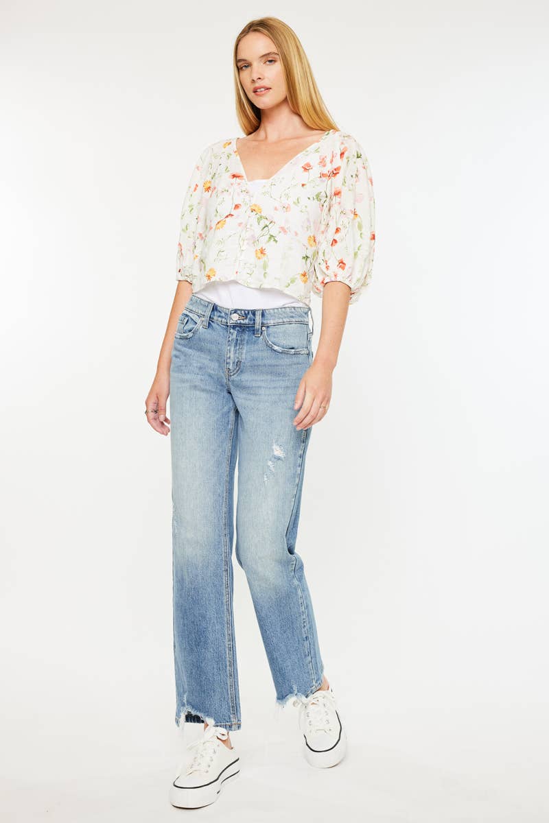 OPEN PACK MID RISE TRUE STRAIGHT JEANS - KC9421M | Kan Can - Pages & Parcels