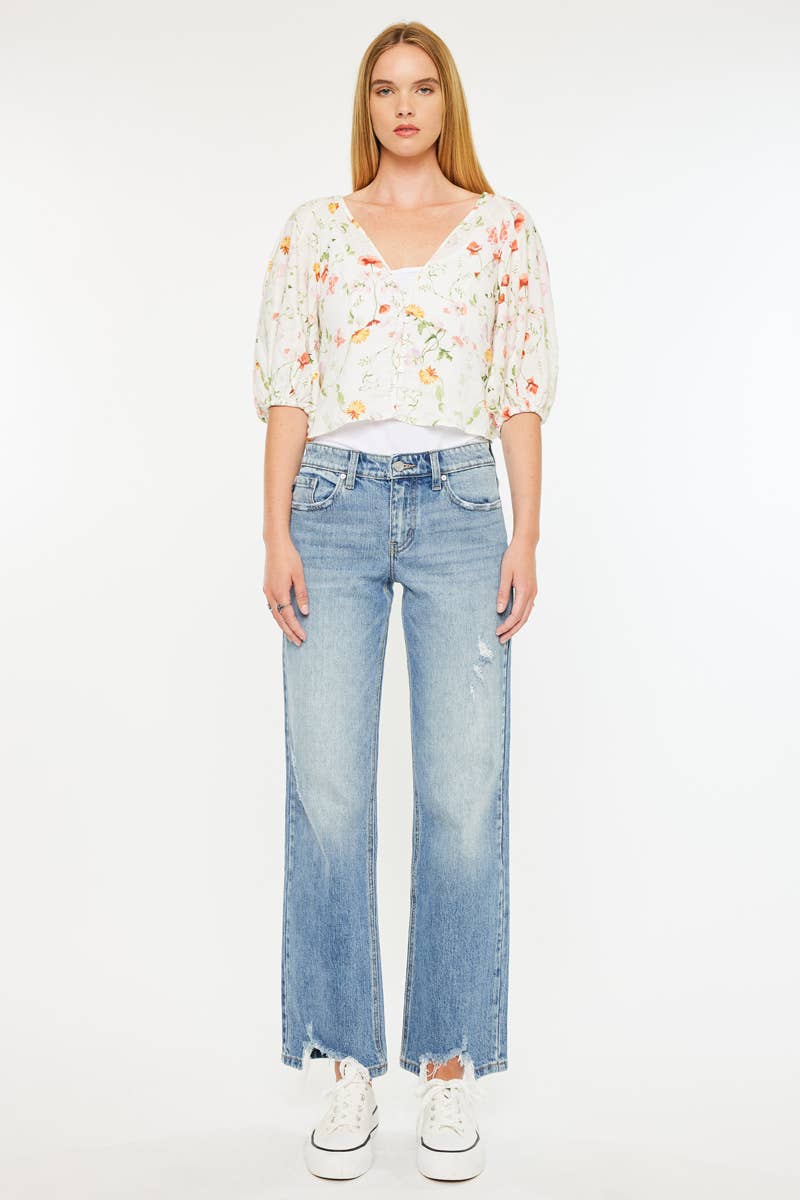 OPEN PACK MID RISE TRUE STRAIGHT JEANS - KC9421M | Kan Can - Pages & Parcels