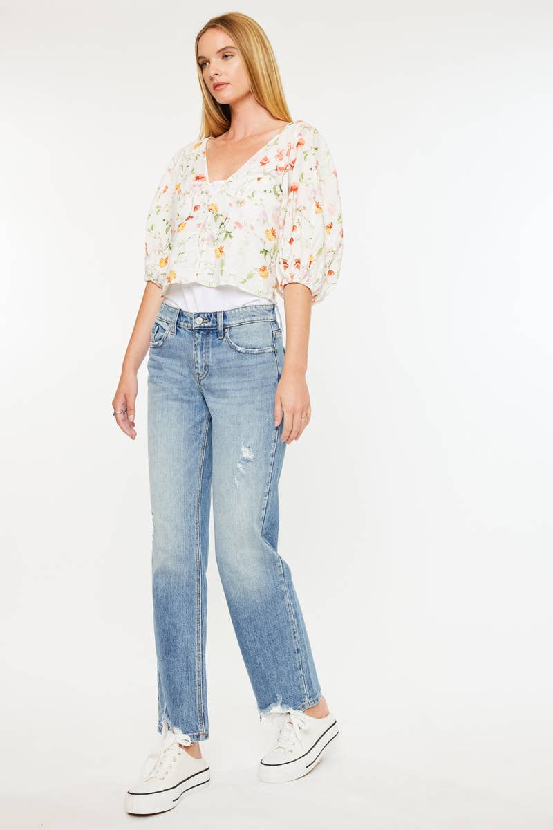 OPEN PACK MID RISE TRUE STRAIGHT JEANS - KC9421M | Kan Can - Pages & Parcels