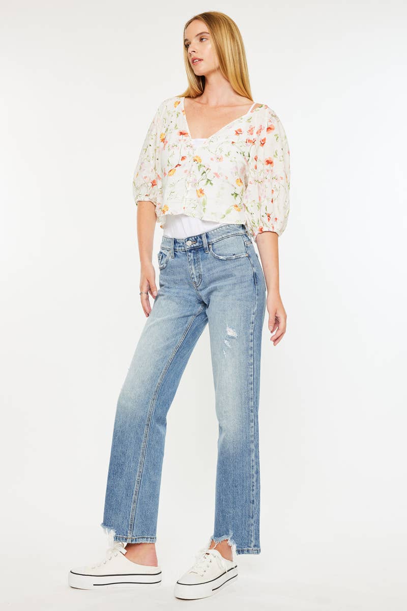 OPEN PACK MID RISE TRUE STRAIGHT JEANS - KC9421M | Kan Can - Pages & Parcels