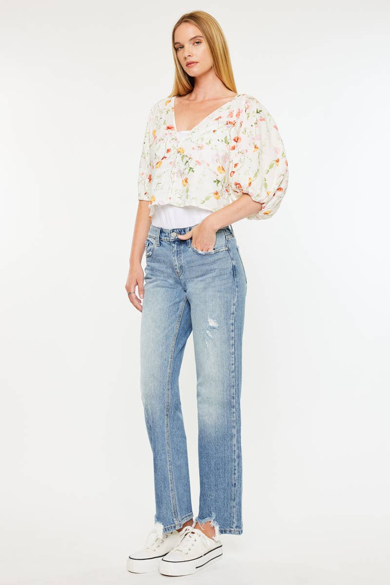 OPEN PACK MID RISE TRUE STRAIGHT JEANS - KC9421M | Kan Can - Pages & Parcels