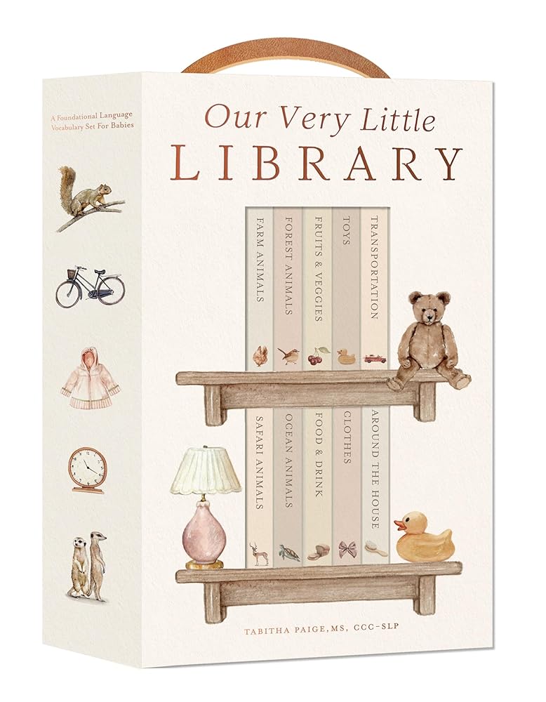 Our Very Little Library Board Book Set: A Foundational Language Vocabulary Board Book Set for Babies (Our Little Adventures Series) cover image