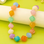 Oversized Faceted Pastel Bead Necklace - Pages & Parcels