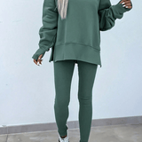 Oversized Lounge Set with Ribbed Leggings - Pages & Parcels