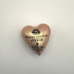 Heart-shaped Jasmine garden bath bomb with 'Pacha Soap Co' branding on a light gray background