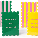 Palm Springs Yellow Mahjong Shufflers Set of 2 - Pages & Parcels
